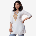 White Short Fancy Tops T1