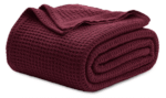 Marron Colour Waffle Blanket B3 - Image 4