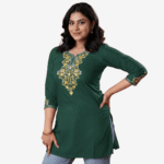 Green Short Fancy Tops T6
