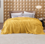 Yellow Colour Waffle Blanket