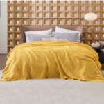 Yellow Colour Waffle Blanket