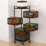 5 Layer Square Shape Kitchen Rack