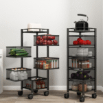 5 Layer Square Shape Kitchen Rack - Image 2