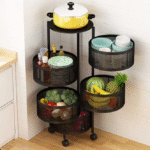 5 Layer Round Shape Kitchen Rack