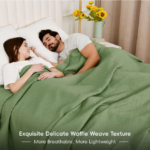 Mint Green Waffle Blanket B5 - Image 3