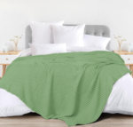 Mint Green Waffle Blanket B5