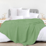 Mint Green Waffle Blanket B5