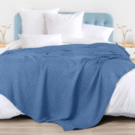Blue Colour Waffle Blanket B4