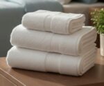 টেরি কাপড়ের টাওয়াল ৩ পিসের কম্বো- সাদা কালার