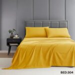 KING SIZE SOLID COLOUR 100%COTTON BEDSHEET