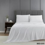 KING SIZE SOLID COLOUR 100%COTTON BEDSHEET