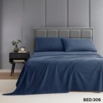 KING SIZE SOLID COLOUR 100%COTTON BEDSHEET
