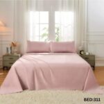 KING SIZE SOLID COLOUR 100%COTTON BEDSHEET
