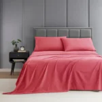 KING SIZE SOLID COLOUR 100%COTTON BEDSHEET
