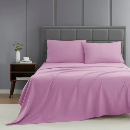 KING SIZE SOLID COLOUR 100%COTTON BEDSHEET