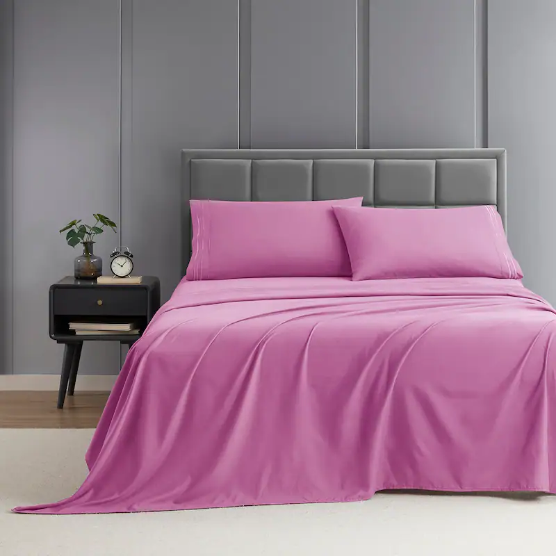 Clara-Clark-Premium-1800-Series-Ultra-soft-Deep-Pocket-Bed-Sheet-Set (5) KING SIZE SOLID COLOUR 100%COTTON BEDSHEET - Image 1