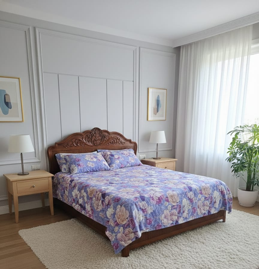 WhatsApp Image 2026-02-08 at 6.09.46 PM 3D Design Bedsheet - Image 1