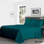 KING SIZE SOLID COLOUR 100%COTTON BEDSHEET