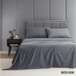 KING SIZE SOLID COLOUR 100%COTTON BEDSHEET
