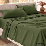 KING SIZE SOLID COLOUR 100%COTTON BEDSHEET