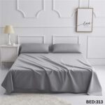 KING SIZE SOLID COLOUR 100%COTTON BEDSHEET