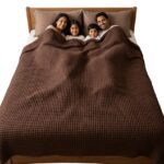 Coffee Colour Waffle Blanket
