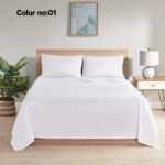 KING SIZE SOLID COLOUR 100% COTTON BEDSHEET (color no-1)