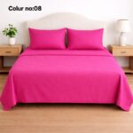 KING SIZE SOLID COLOUR 100% COTTON BEDSHEET (color no-8)
