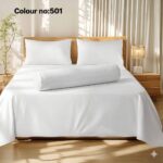 KING SIZE SOLID COLOUR 100% COTTON BEDSHEET (color no-501)