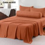 KING SIZE SOLID COLOUR 100% COTTON BEDSHEET (color no-503)