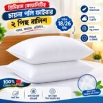 ২ পিস  সেট  চায়না পলি   ফাইবারের বালিশ