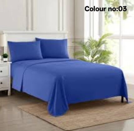 KING SIZE SOLID COLOUR 100% COTTON BEDSHEET (color no-3)