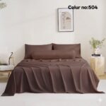 KING SIZE SOLID COLOUR 100% COTTON BEDSHEET (color no-504)