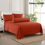 KING SIZE SOLID COLOUR 100% COTTON BEDSHEET (color no-503)