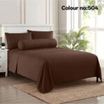 KING SIZE SOLID COLOUR 100% COTTON BEDSHEET (color no-504)