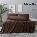 KING SIZE SOLID COLOUR 100% COTTON BEDSHEET (color no-504)