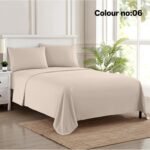 KING SIZE SOLID COLOUR 100% COTTON BEDSHEET (color no-6)