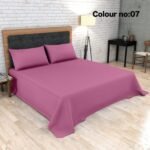 KING SIZE SOLID COLOUR 100% COTTON BEDSHEET (color no-7)