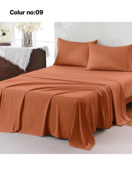 KING SIZE SOLID COLOUR 100% COTTON BEDSHEET (color no-9)
