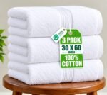 ৩ পিস টাওয়াল কম্বো সেট  VIP white color towel
