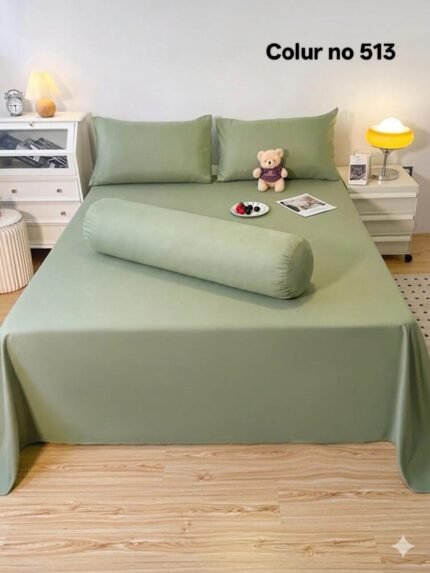 KING SIZE SOLID COLOUR 100% COTTON BEDSHEET (color no-513)