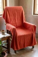 1 পিস  চেয়ার কভার টাওয়াল VIP Towel  Red color