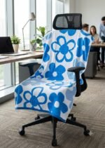 1 পিস  চেয়ার কভার টাওয়াল VIP Towel  Blue color