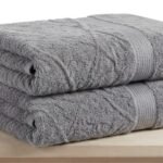 ২ পিস টাওয়াল কম্বো সেট  VIP Ash color towel