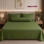 KING SIZE SOLID COLOUR 100% BEDSHEET (color no-521)