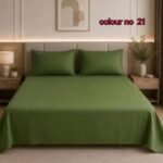 KING SIZE SOLID COLOUR 100% BEDSHEET (color no-21)