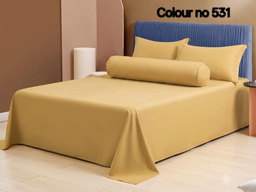 WhatsApp Image 2026-08-08 at 7.43.24 AM KING SIZE SOLID COLOUR 100% COTTON BEDSHEET (color no-531) - Image 1