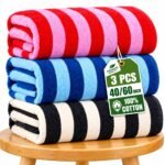 3 পিস  ভিআইপি  টাওয়াল VIP Towel white & black . Blue ,red color