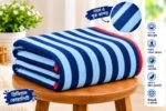 1 পিস   গোসলের টাওয়াল Blue & white color