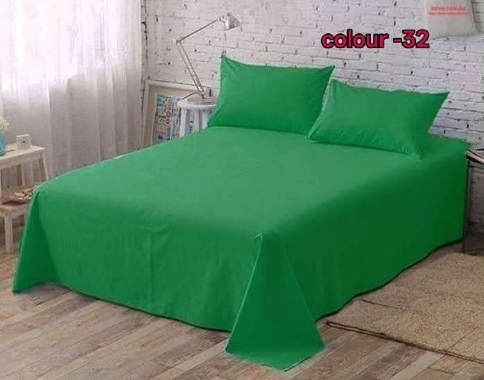 32 KING SIZE SOLID COLOUR 100% COTTON BEDSHEET (color no-32) - Image 1